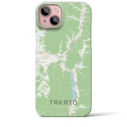 【高遠（長野県）】地図柄iPhoneケース（バックカバータイプ）