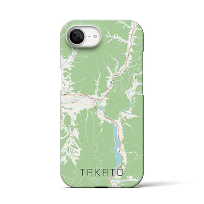 【高遠（長野県）】地図柄iPhoneケース（バックカバータイプ）