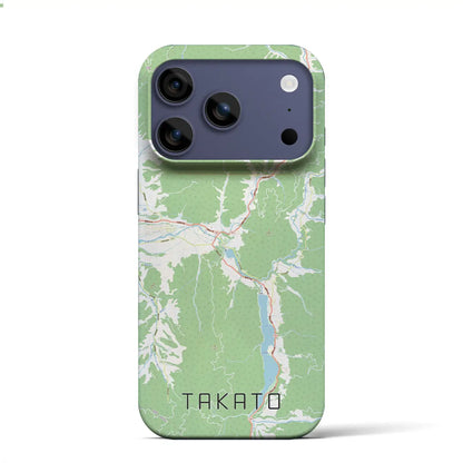 【高遠（長野県）】地図柄iPhoneケース（バックカバータイプ）