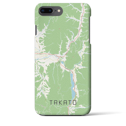 【高遠（長野県）】地図柄iPhoneケース（バックカバータイプ）