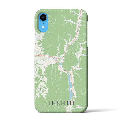 【高遠（長野県）】地図柄iPhoneケース（バックカバータイプ）