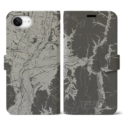 【高遠（長野県）】地図柄iPhoneケース（手帳タイプ）