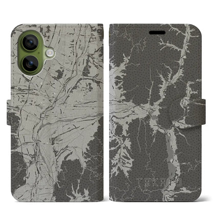 【高遠（長野県）】地図柄iPhoneケース（手帳タイプ）