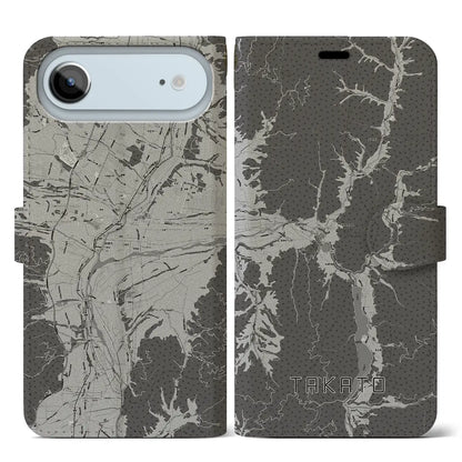 【高遠（長野県）】地図柄iPhoneケース（手帳タイプ）