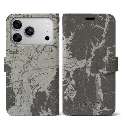 【高遠（長野県）】地図柄iPhoneケース（手帳タイプ）