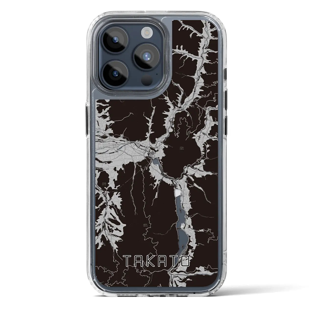 【高遠（長野県）】地図柄iPhoneケース（MagSafeタイプ）