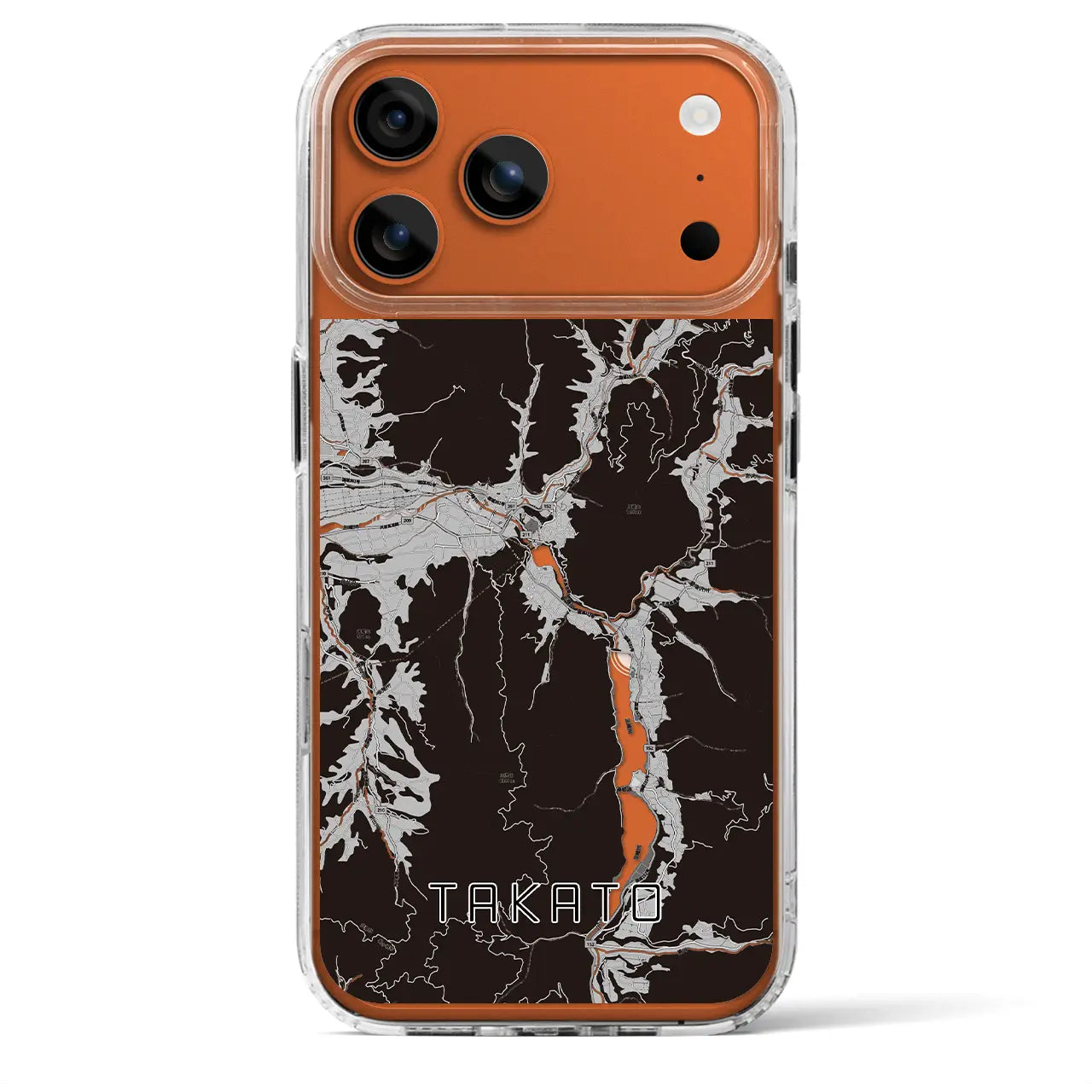 【高遠（長野県）】地図柄iPhoneケース（MagSafeタイプ）