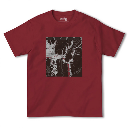 【高遠（長野県）】地図柄ヘビーウェイトTシャツ