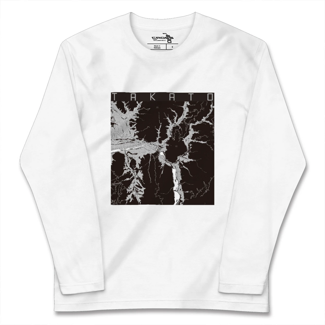 【高遠(長野県)】地図柄ロングスリーブTシャツ