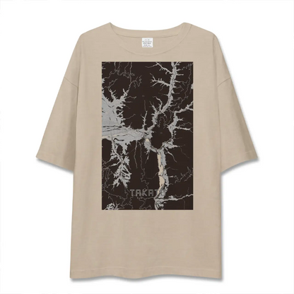 【高遠（長野県）】地図柄ビッグシルエットTシャツ