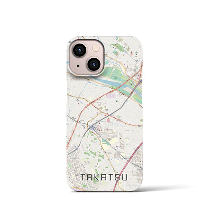 【高津（神奈川県）】地図柄iPhoneケース（バックカバータイプ）