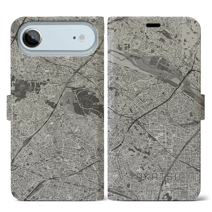 【高津（神奈川県）】地図柄iPhoneケース（手帳タイプ）