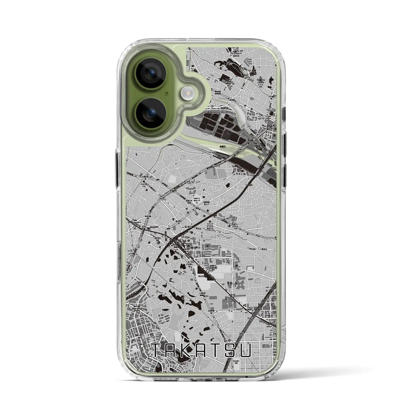 【高津（神奈川県）】地図柄iPhoneケース（MagSafeタイプ）