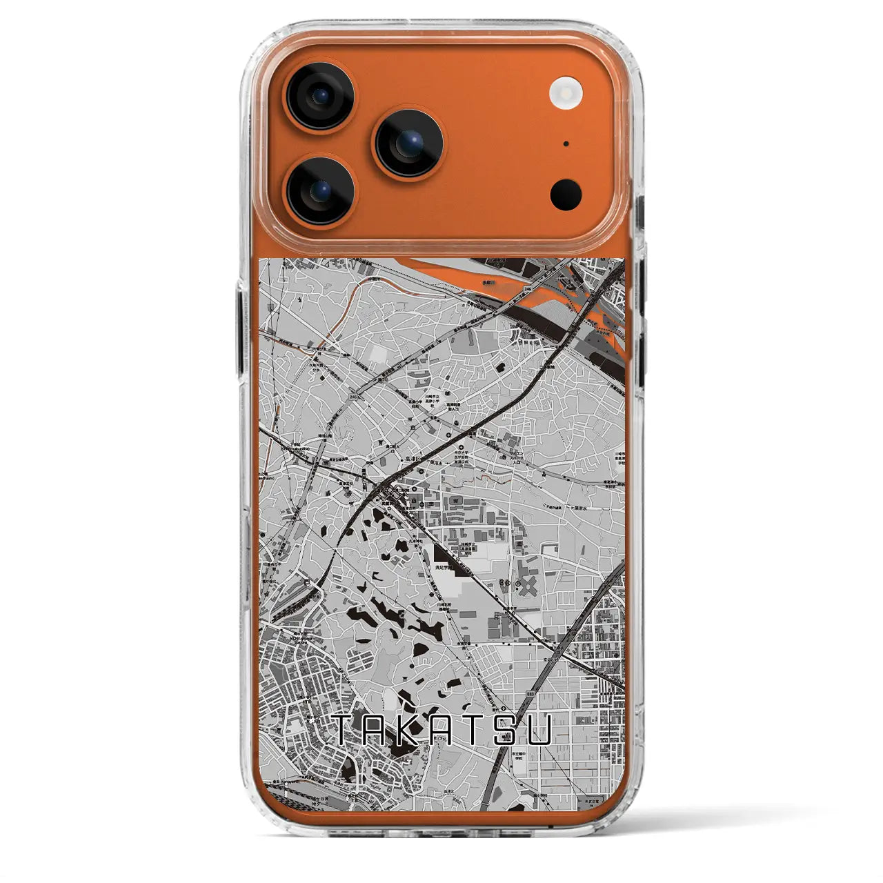 【高津（神奈川県）】地図柄iPhoneケース（MagSafeタイプ）