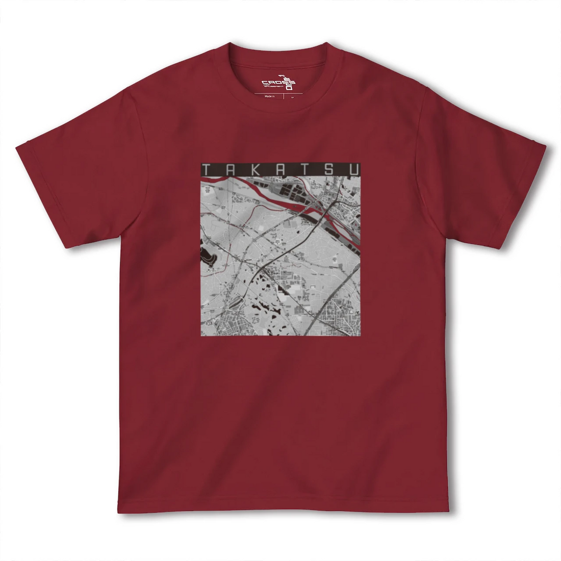 【高津(神奈川県)】地図柄ヘビーウェイトTシャツ