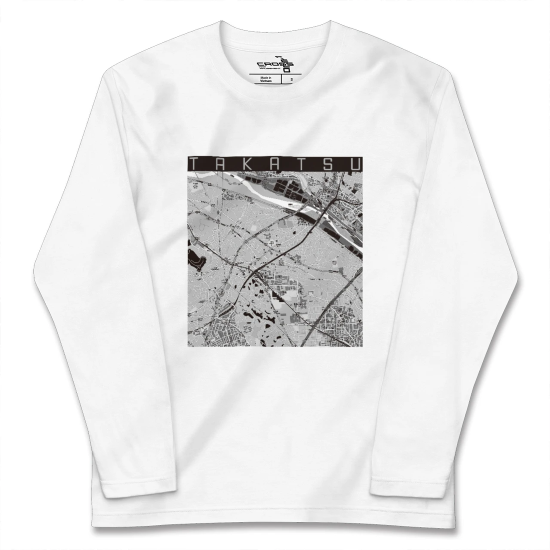 【高津(神奈川県)】地図柄ロングスリーブTシャツ