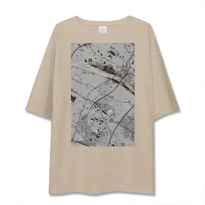 【高津（神奈川県）】地図柄ビッグシルエットTシャツ