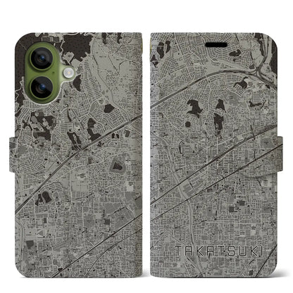 【高槻（大阪府）】地図柄iPhoneケース（手帳タイプ）