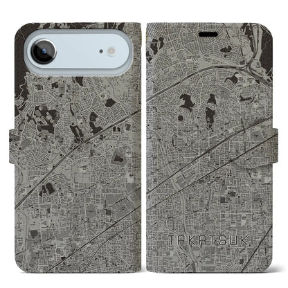 【高槻（大阪府）】地図柄iPhoneケース（手帳タイプ）