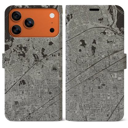 【高槻（大阪府）】地図柄iPhoneケース（手帳タイプ）