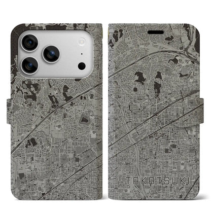 【高槻（大阪府）】地図柄iPhoneケース（手帳タイプ）