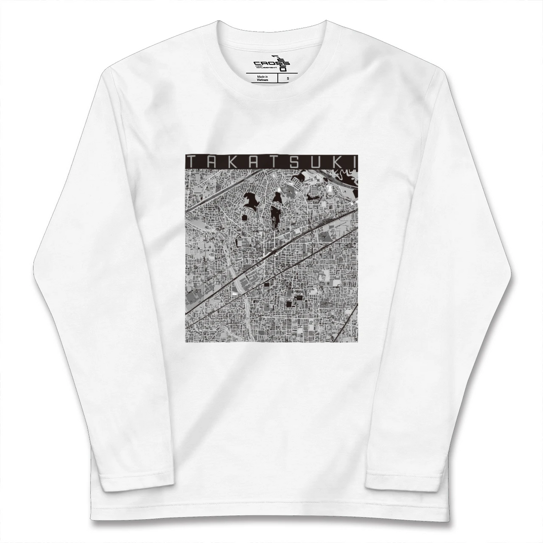 【高槻（大阪府）】地図柄ロングスリーブTシャツ