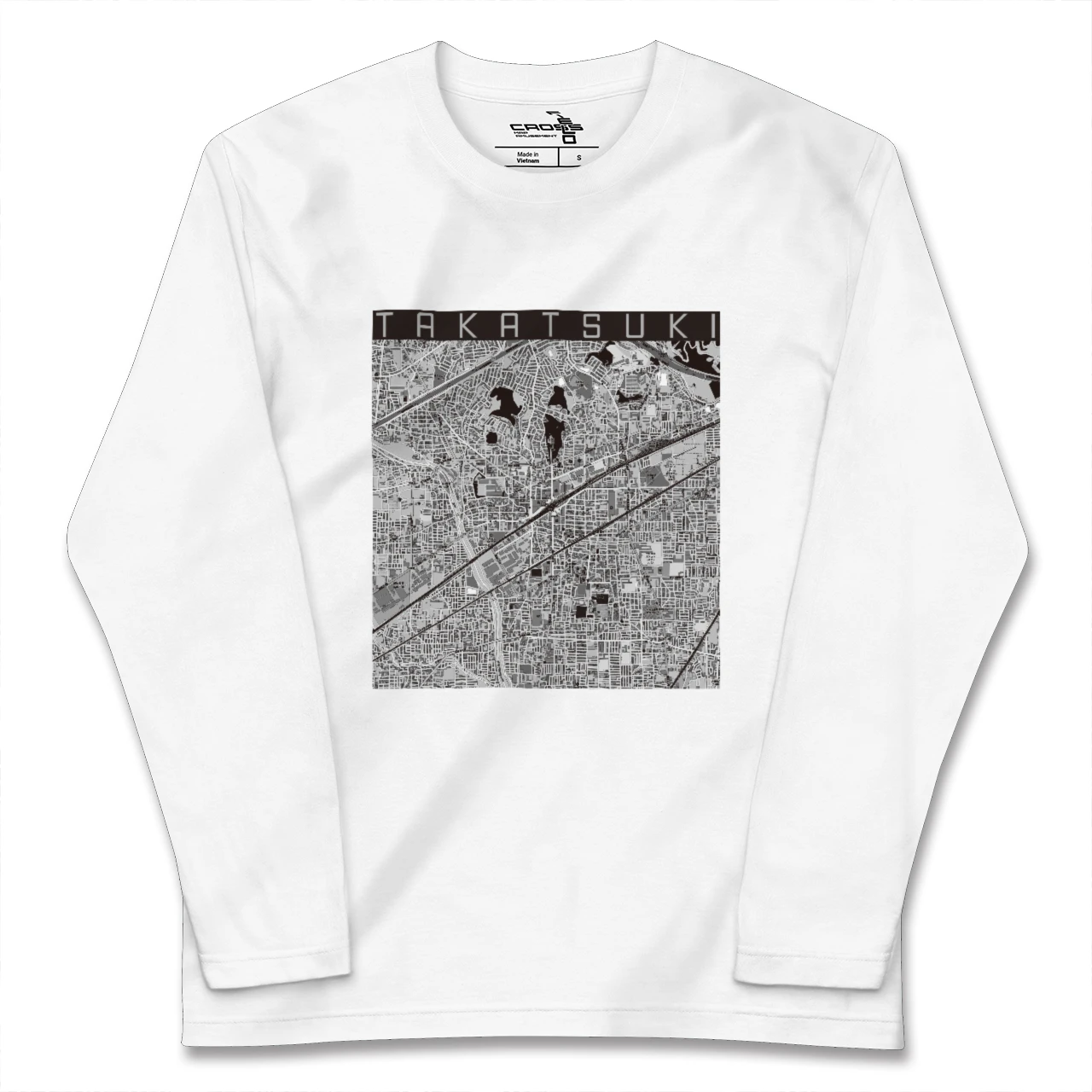 【高槻（大阪府）】地図柄ロングスリーブTシャツ
