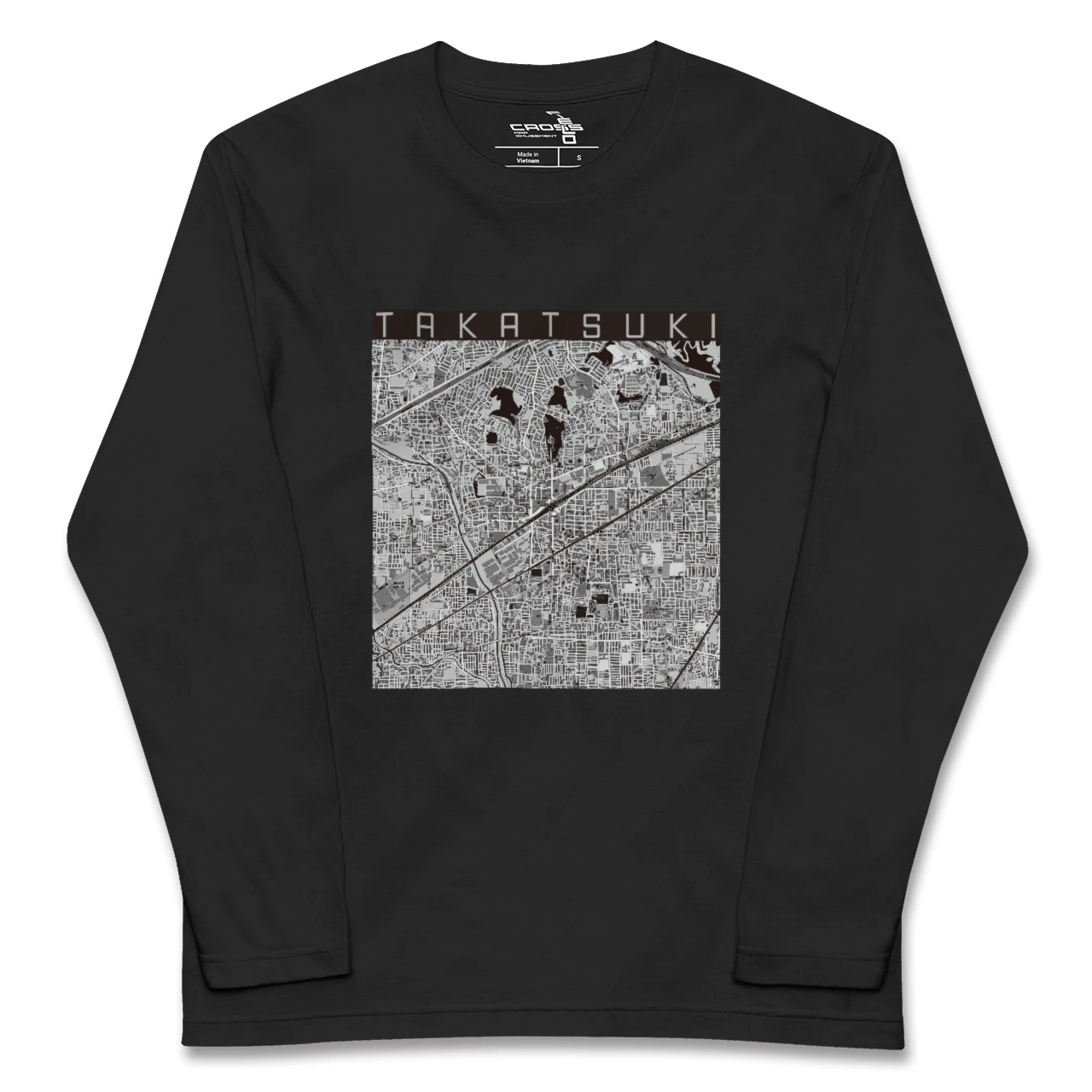 【高槻（大阪府）】地図柄ロングスリーブTシャツ