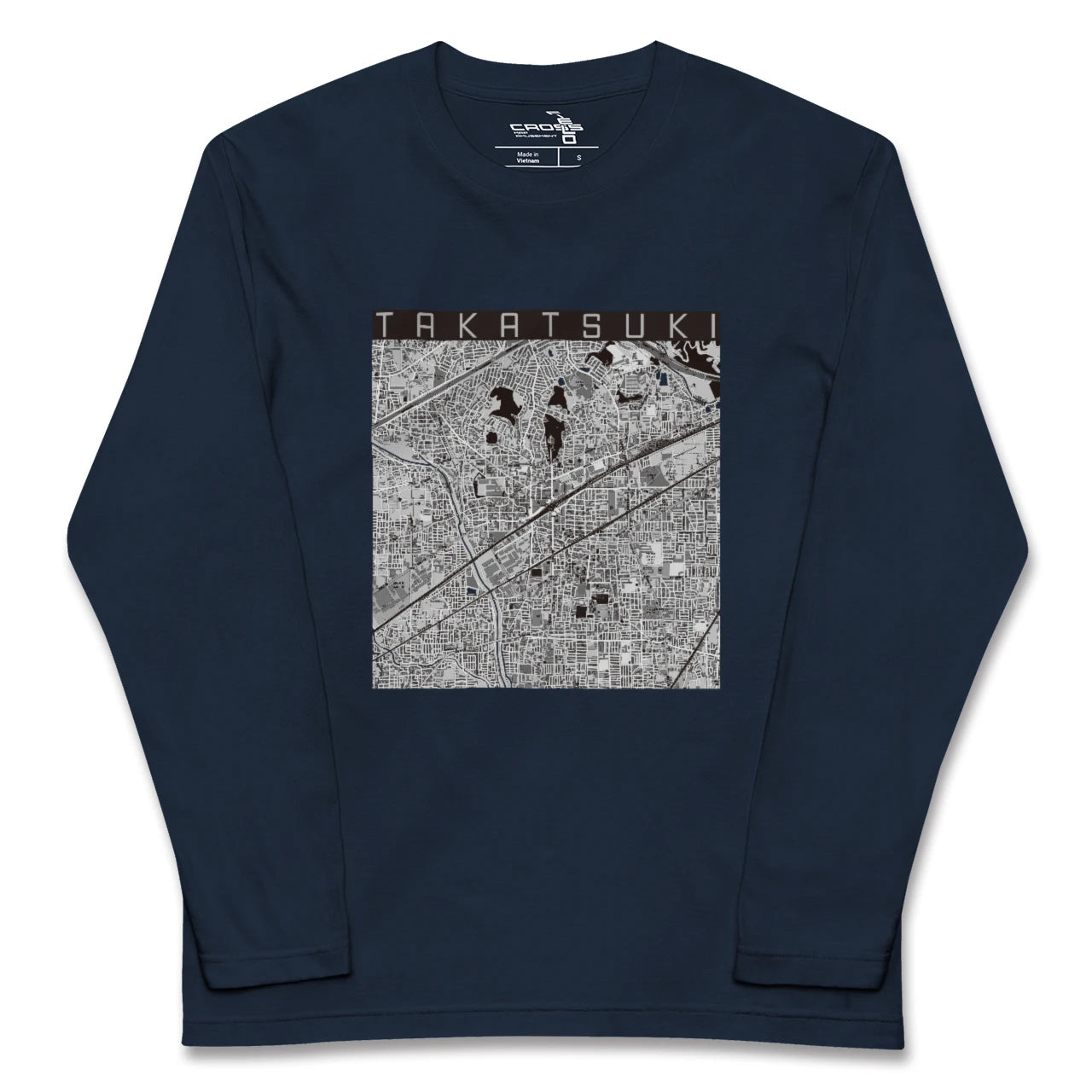 【高槻（大阪府）】地図柄ロングスリーブTシャツ