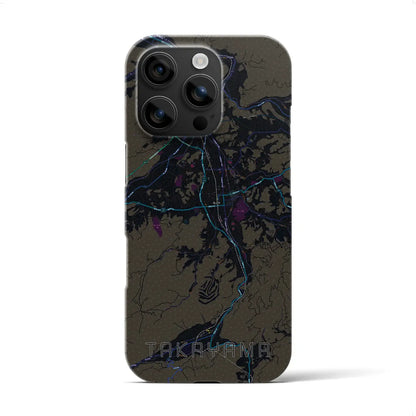 【高山（岐阜県）】地図柄iPhoneケース（バックカバータイプ）