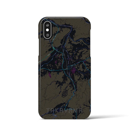 【高山（岐阜県）】地図柄iPhoneケース（バックカバータイプ）