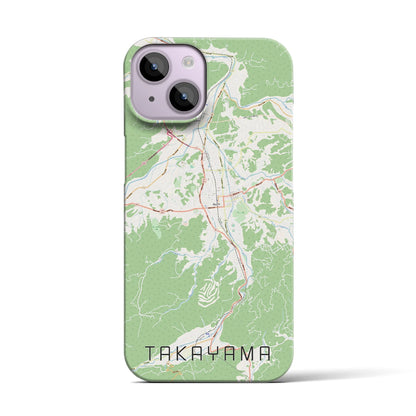 【高山（岐阜県）】地図柄iPhoneケース（バックカバータイプ）