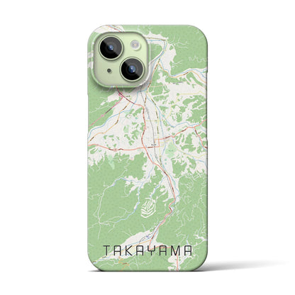 【高山（岐阜県）】地図柄iPhoneケース（バックカバータイプ）