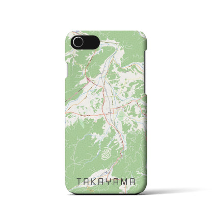 【高山（岐阜県）】地図柄iPhoneケース（バックカバータイプ）