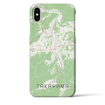 【高山（岐阜県）】地図柄iPhoneケース（バックカバータイプ）