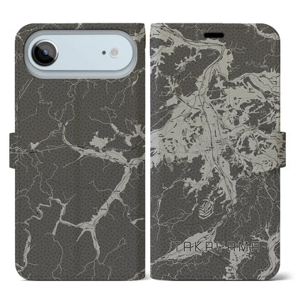 【高山（岐阜県）】地図柄iPhoneケース（手帳タイプ）