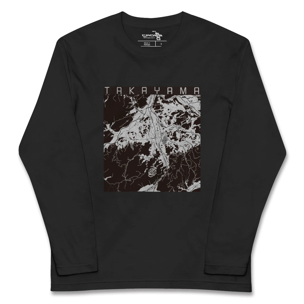 【高山（岐阜県）】地図柄ロングスリーブTシャツ