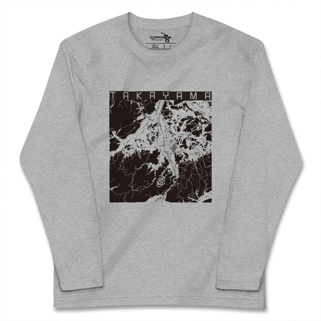 【高山（岐阜県）】地図柄ロングスリーブTシャツ