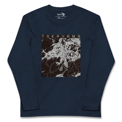 【高山（岐阜県）】地図柄ロングスリーブTシャツ