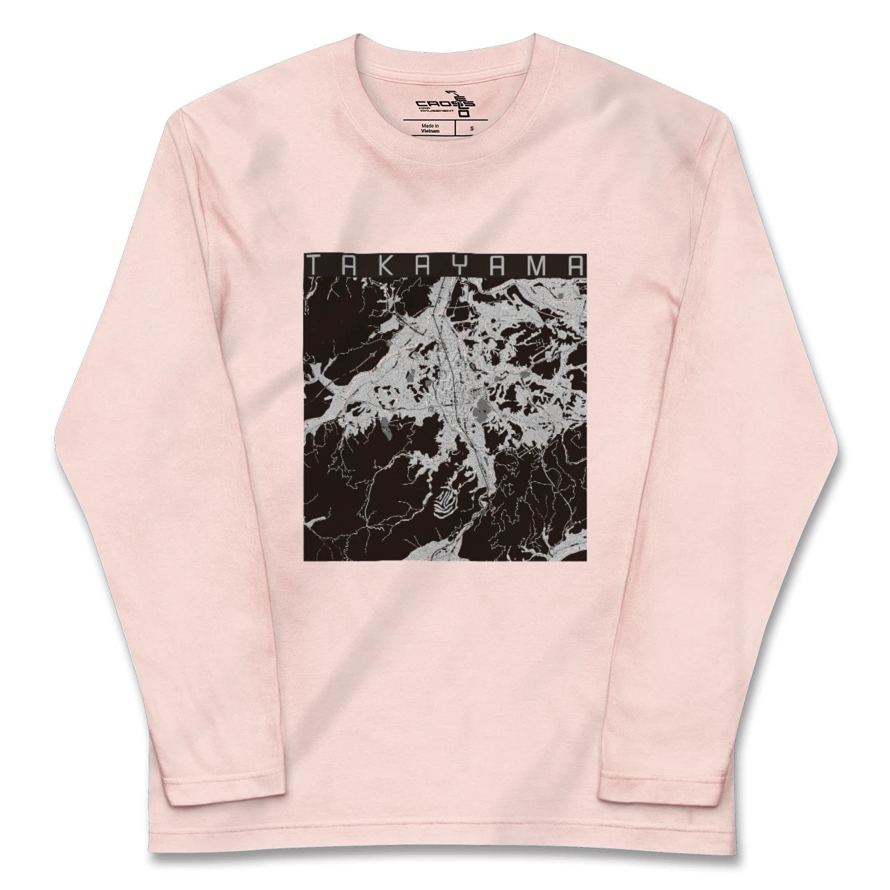 【高山（岐阜県）】地図柄ロングスリーブTシャツ