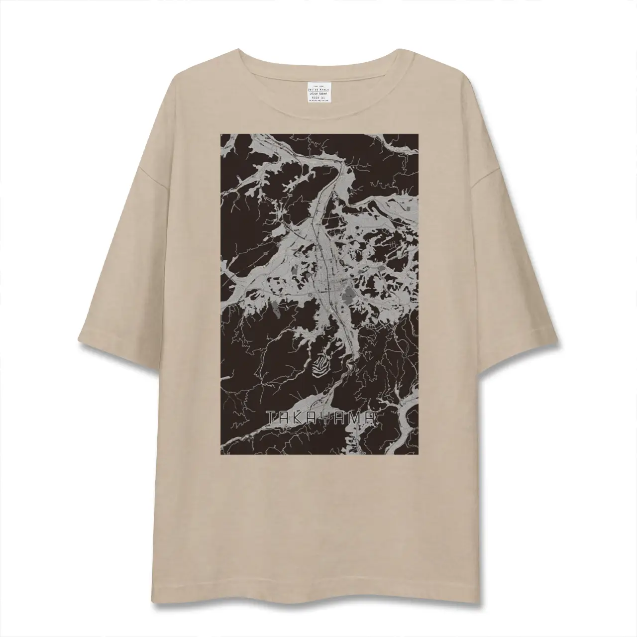 【高山（岐阜県）】地図柄ビッグシルエットTシャツ