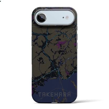 【竹原（広島県）】地図柄iPhoneケース（バックカバータイプ）