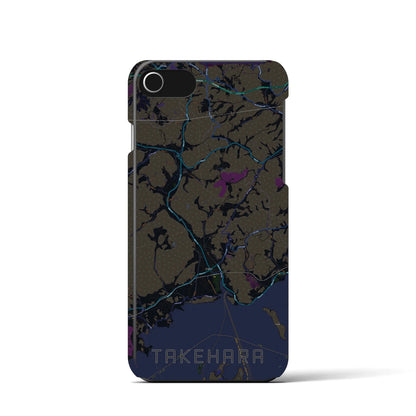 【竹原（広島県）】地図柄iPhoneケース（バックカバータイプ）