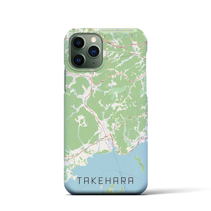 【竹原（広島県）】地図柄iPhoneケース（バックカバータイプ）