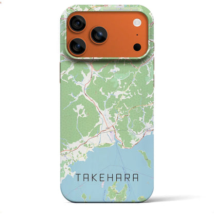 【竹原（広島県）】地図柄iPhoneケース（バックカバータイプ）
