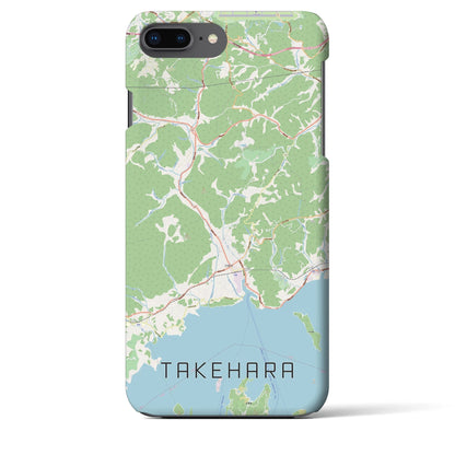 【竹原（広島県）】地図柄iPhoneケース（バックカバータイプ）