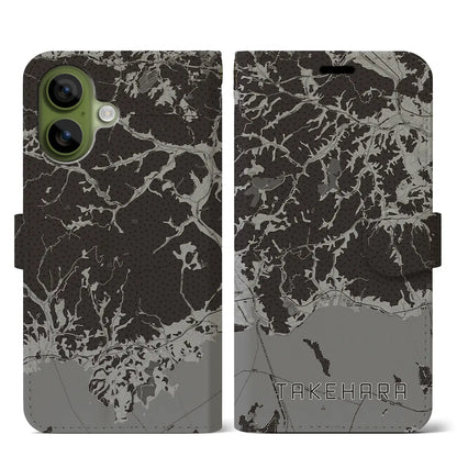 【竹原（広島県）】地図柄iPhoneケース（手帳タイプ）