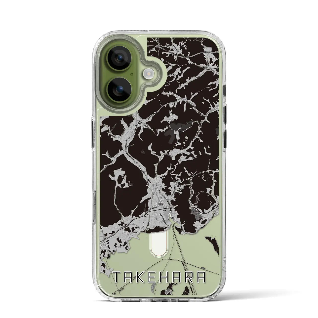 【竹原（広島県）】地図柄iPhoneケース（MagSafeタイプ）