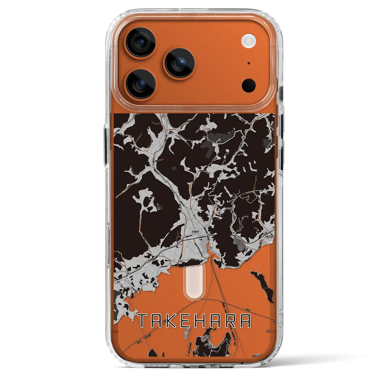 【竹原（広島県）】地図柄iPhoneケース（MagSafeタイプ）