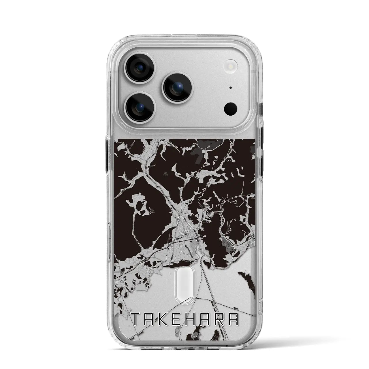 【竹原（広島県）】地図柄iPhoneケース（MagSafeタイプ）